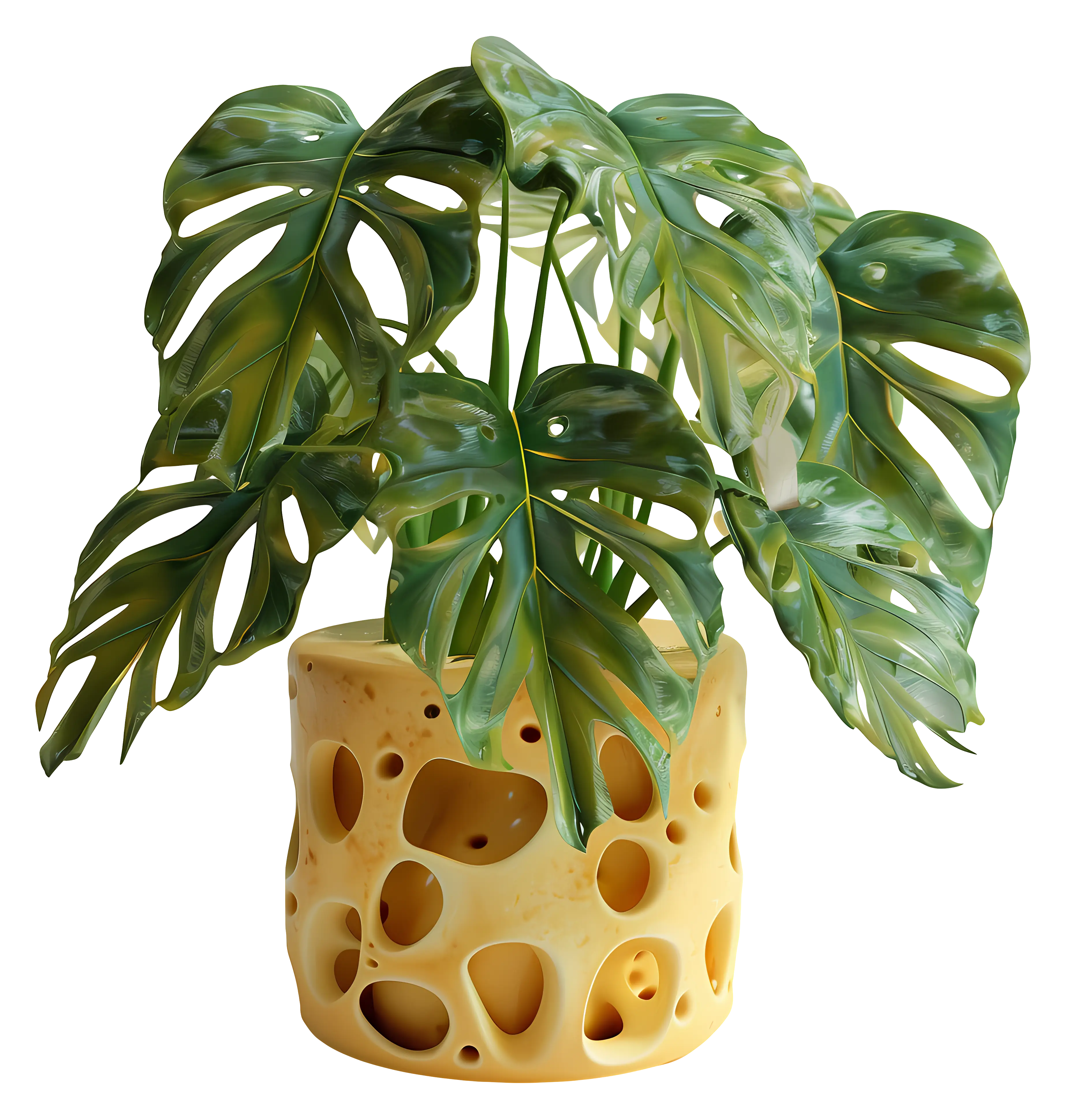 Potted Monstera Plant