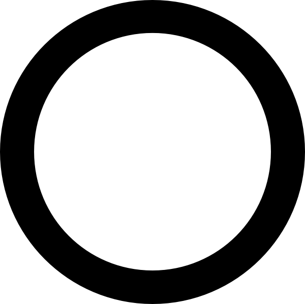 Simple Black Circle Icon