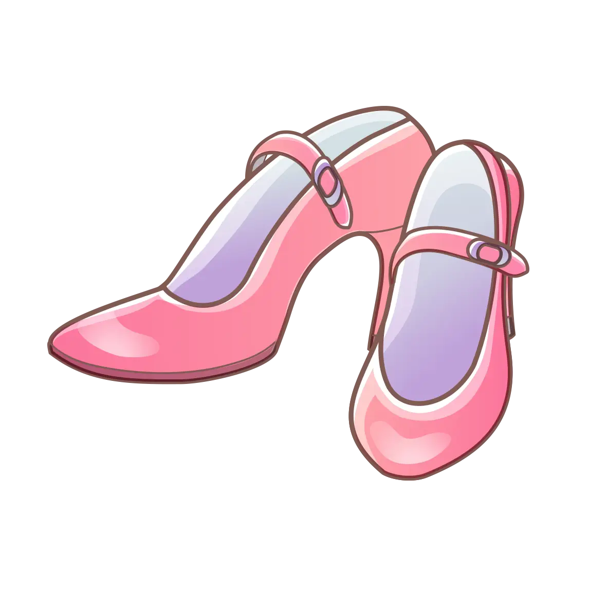 Glossy Pink High Heel Shoes