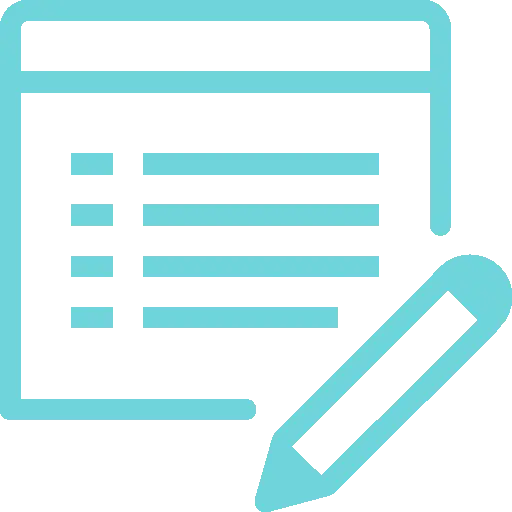 Note and Pencil in Icon Style