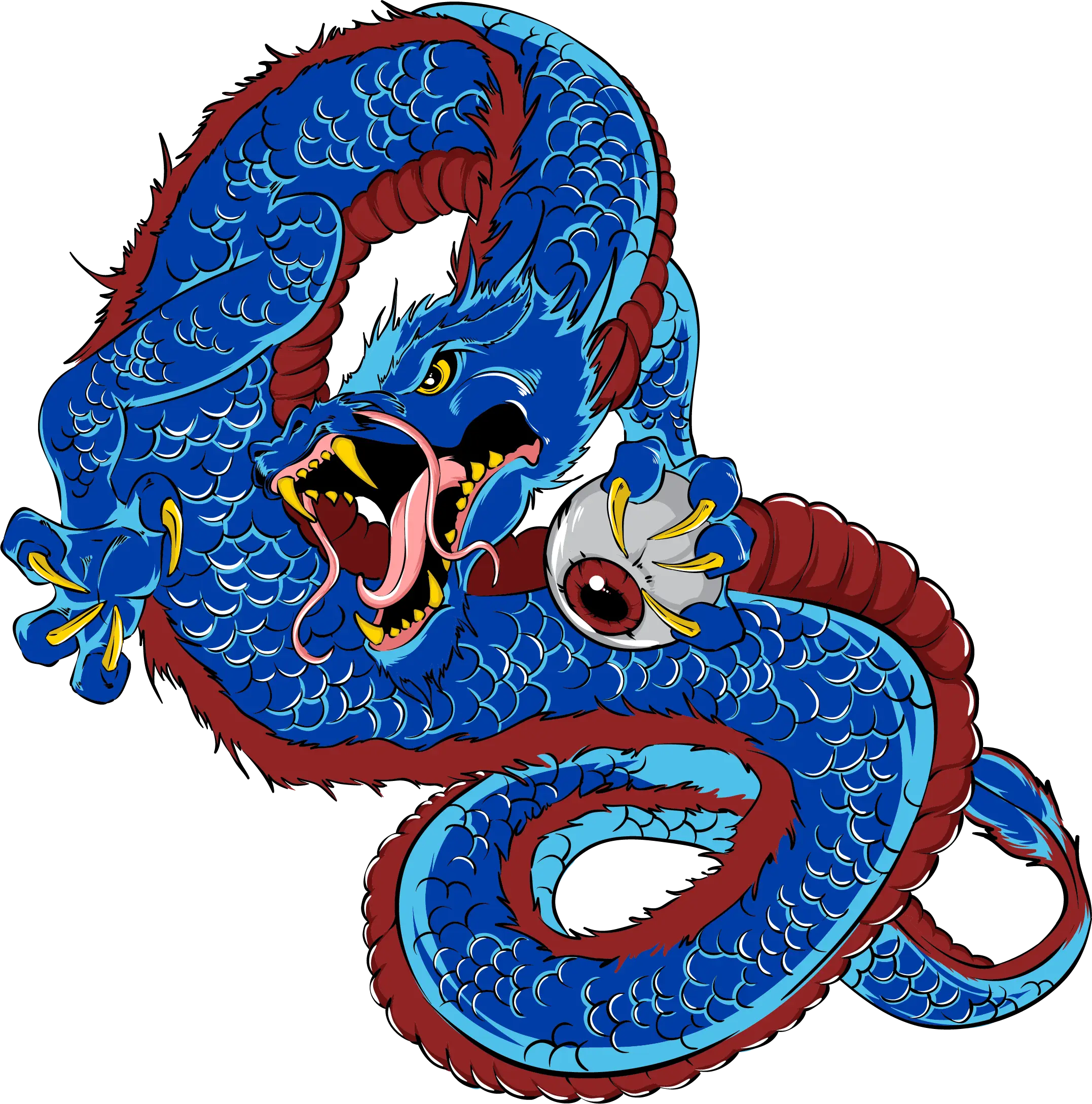 Mythical Blue Dragon