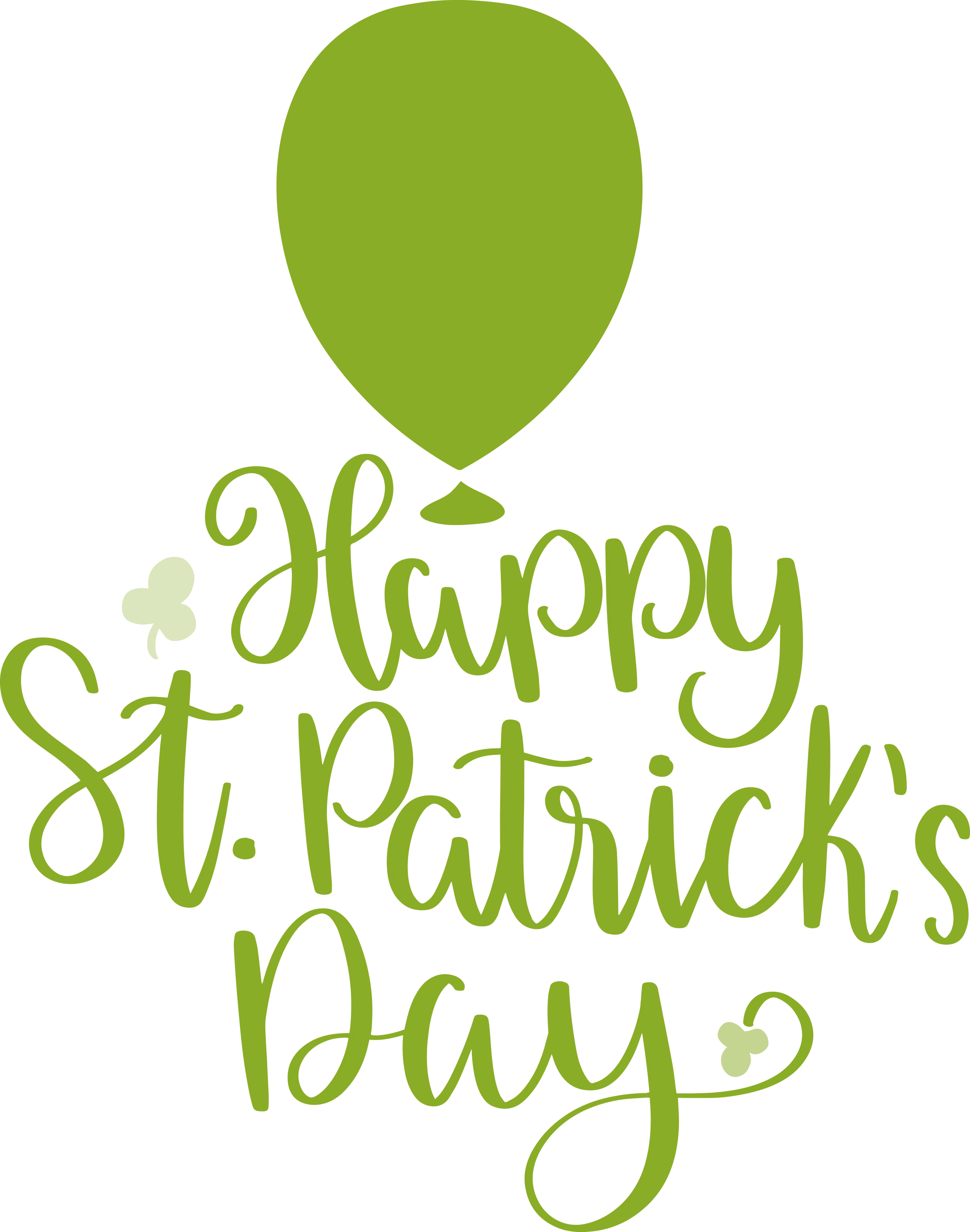 Happy St. Patrick&#039;s Day with Green Balloon Graphics