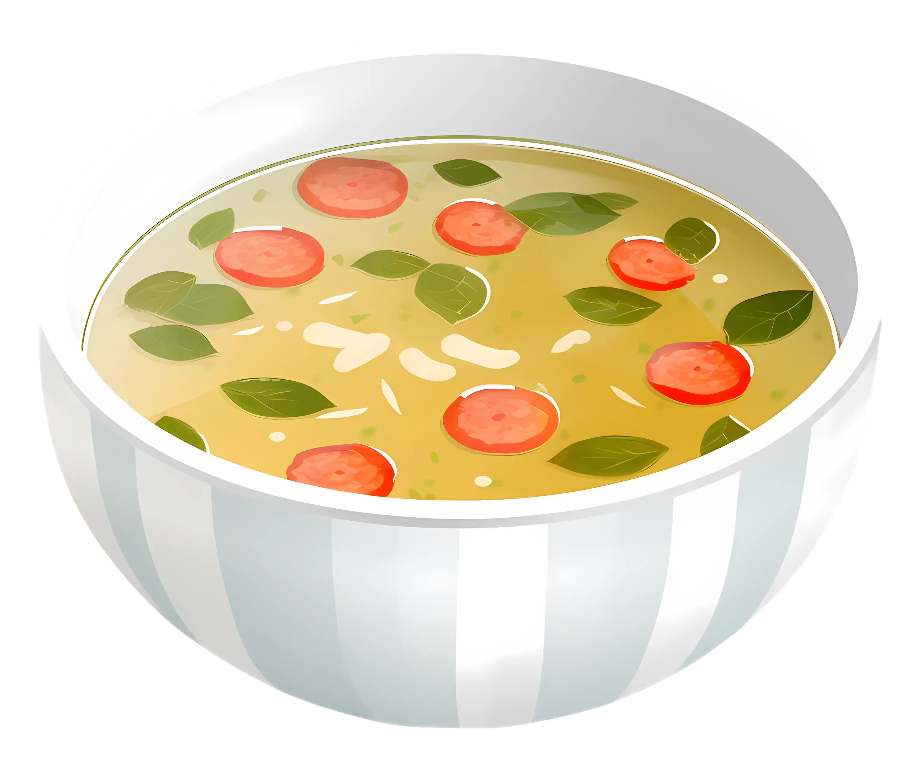 Vegetable Soup in a Bowl
