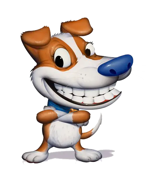 Smiling Cartoon Dog
