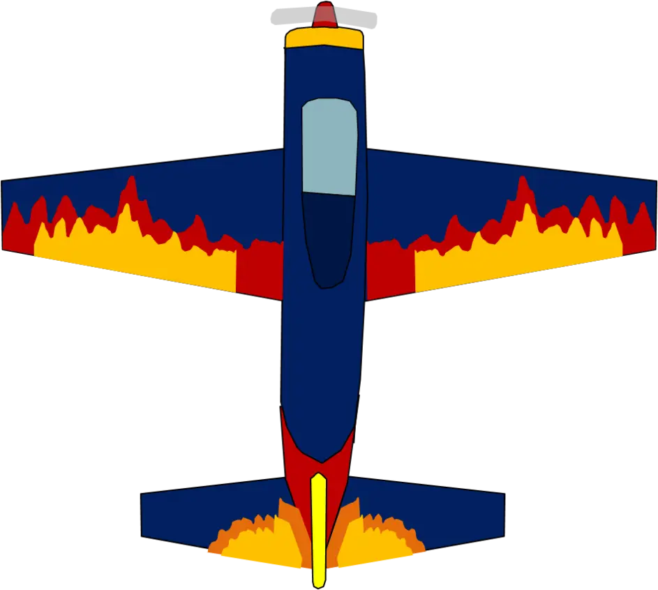 Colorful Aerobatic Airplane Design