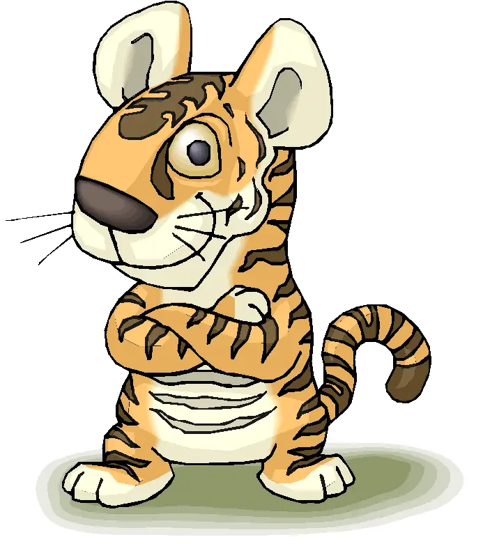Cute Cartoon Tiger Cub