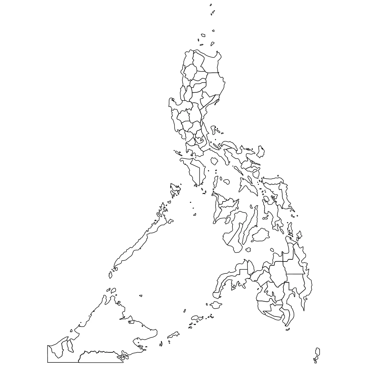 Outline Map of the Philippines