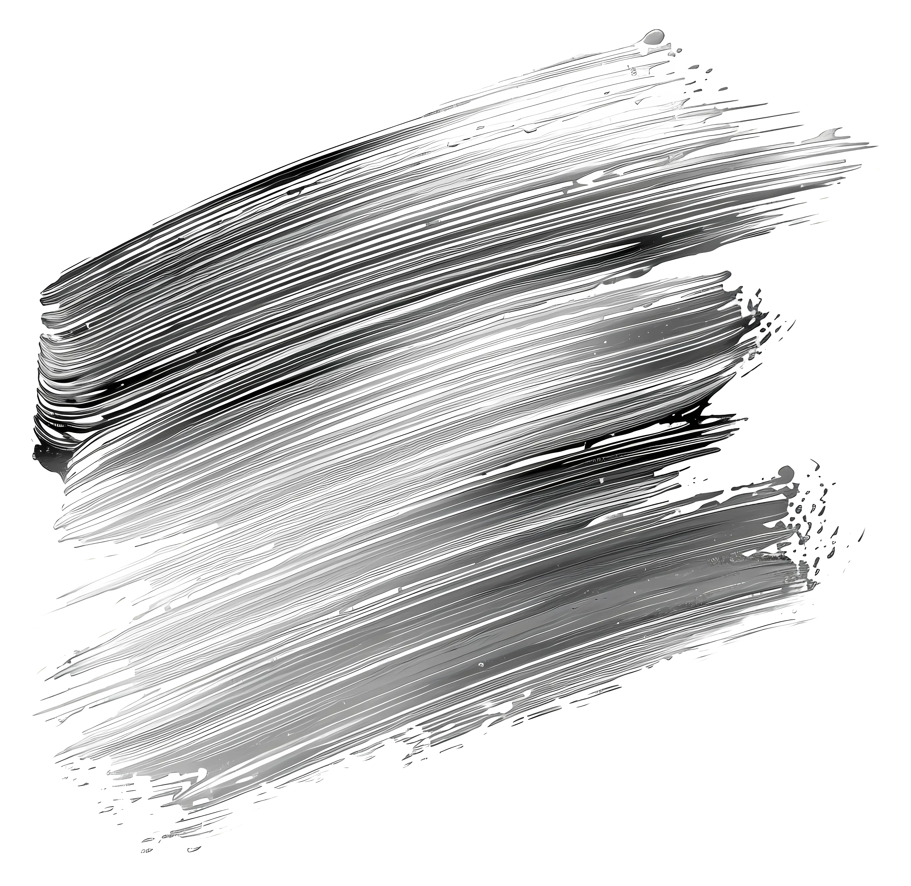 Black and White Brush Stroke