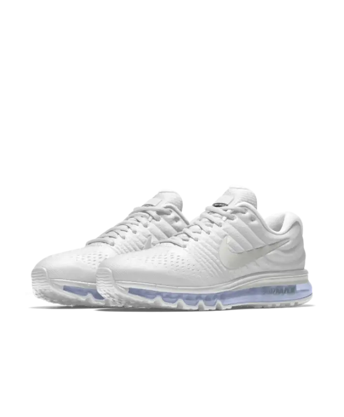 White Running Shoes with Transparent Soles