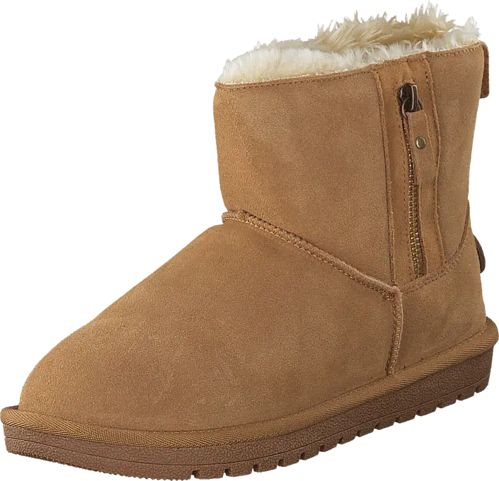 Brown Winter Boot with Insulated Furry Lining