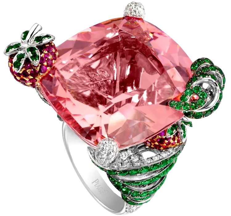 Elegant Pink Gemstone Ring