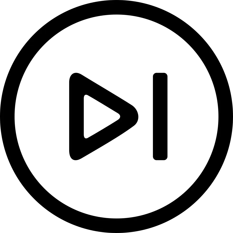 Next Button Icon in Black Circle