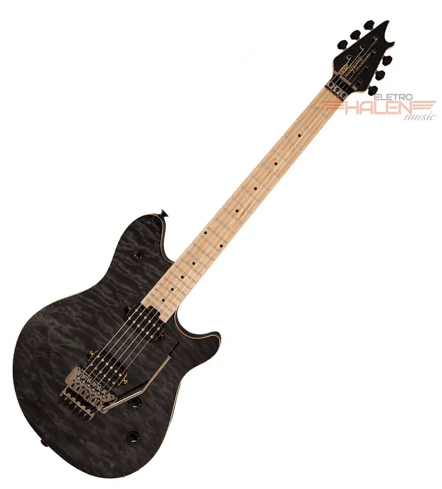 Modern Black Electric Guitar