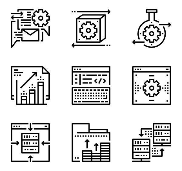 Set of Technology Outline Icons