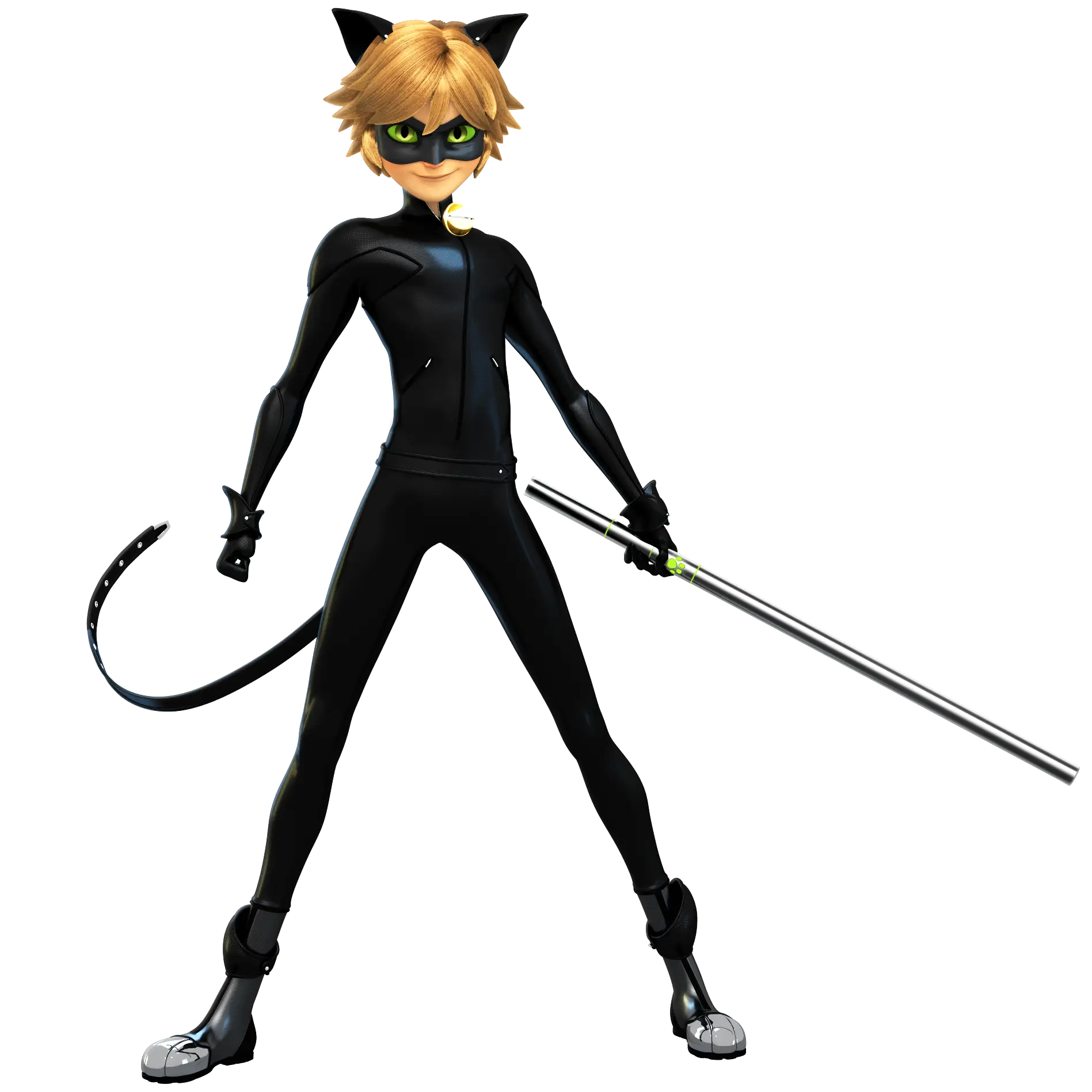 Black Cat Hero in Costume