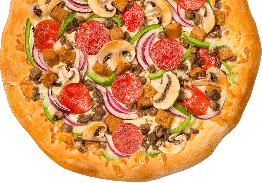 Pepperoni and Vegetable Pizza