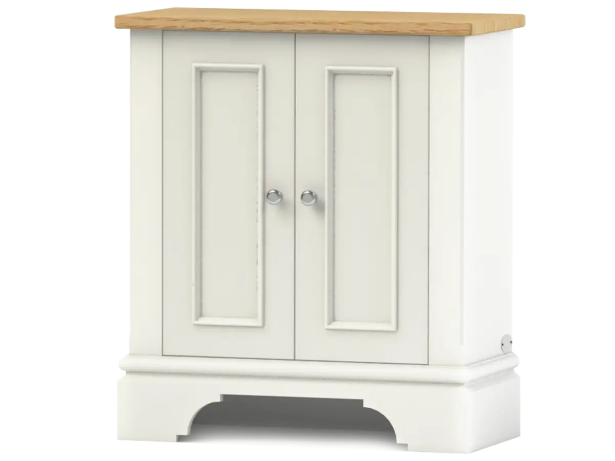 White Wooden Storage Cabinet