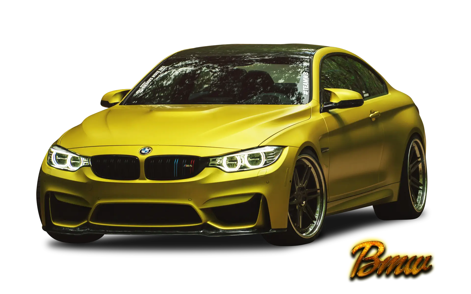 Yellow Luxury Sports Car