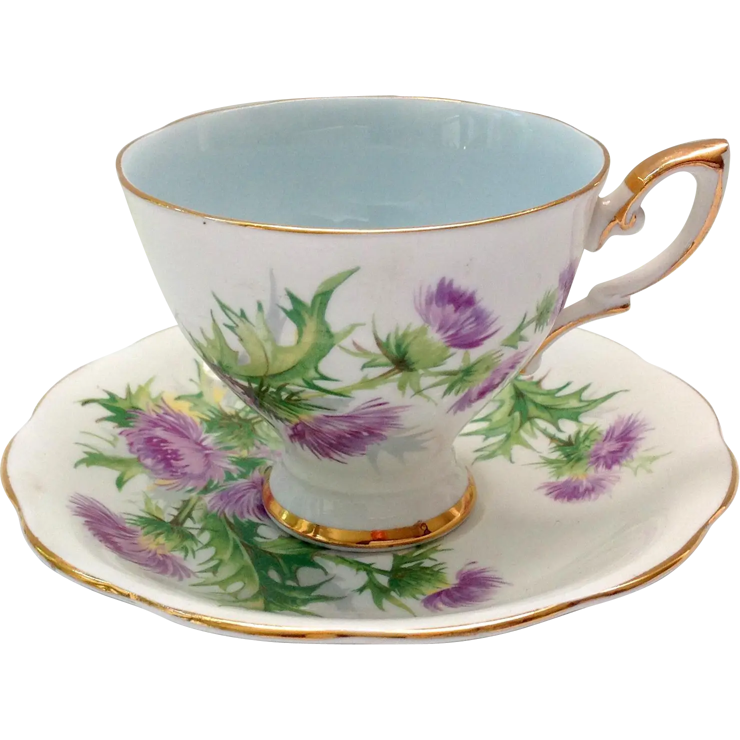 Vintage Floral Tea Cup and Saucer