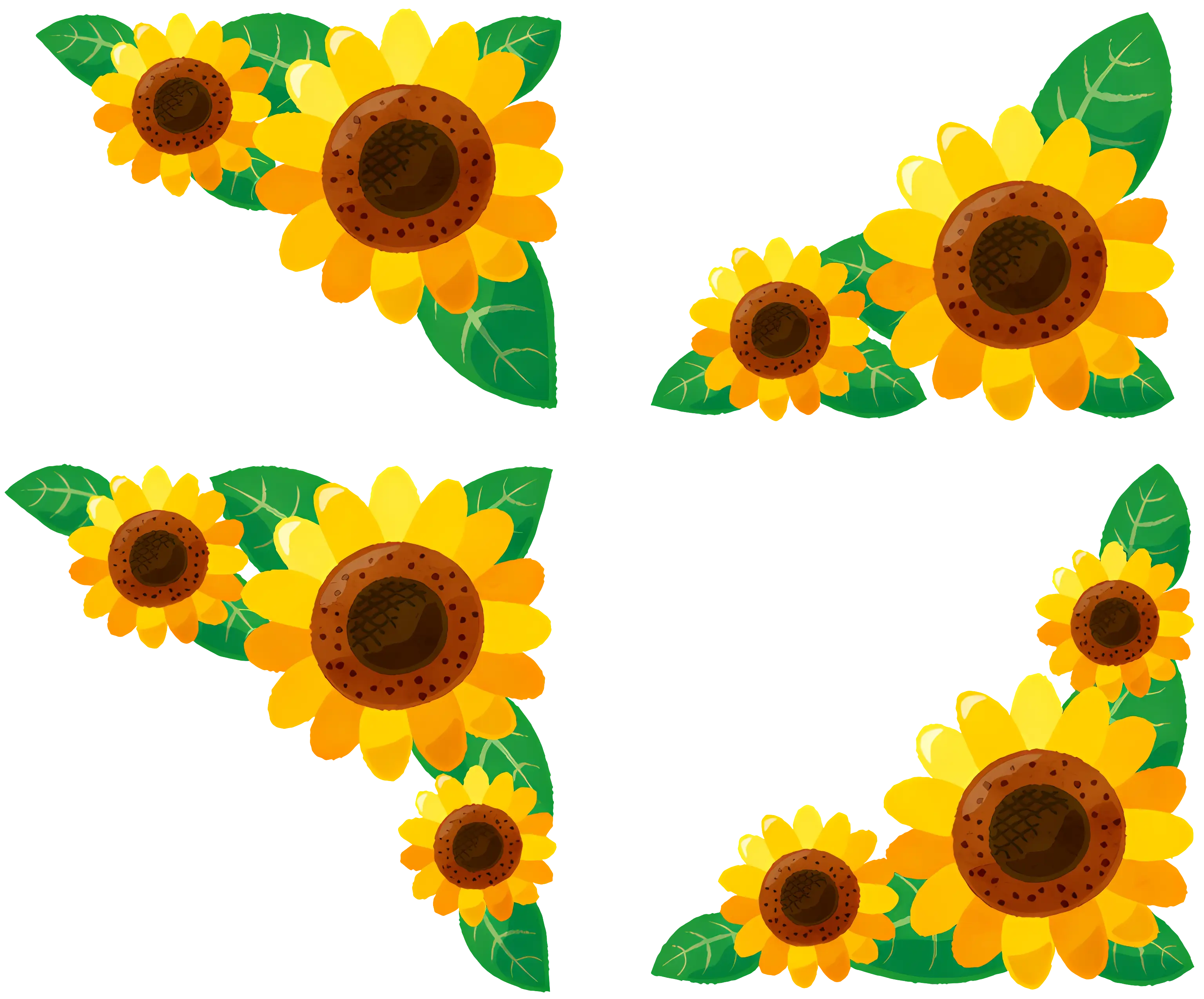 Bright Yellow Sunflowers