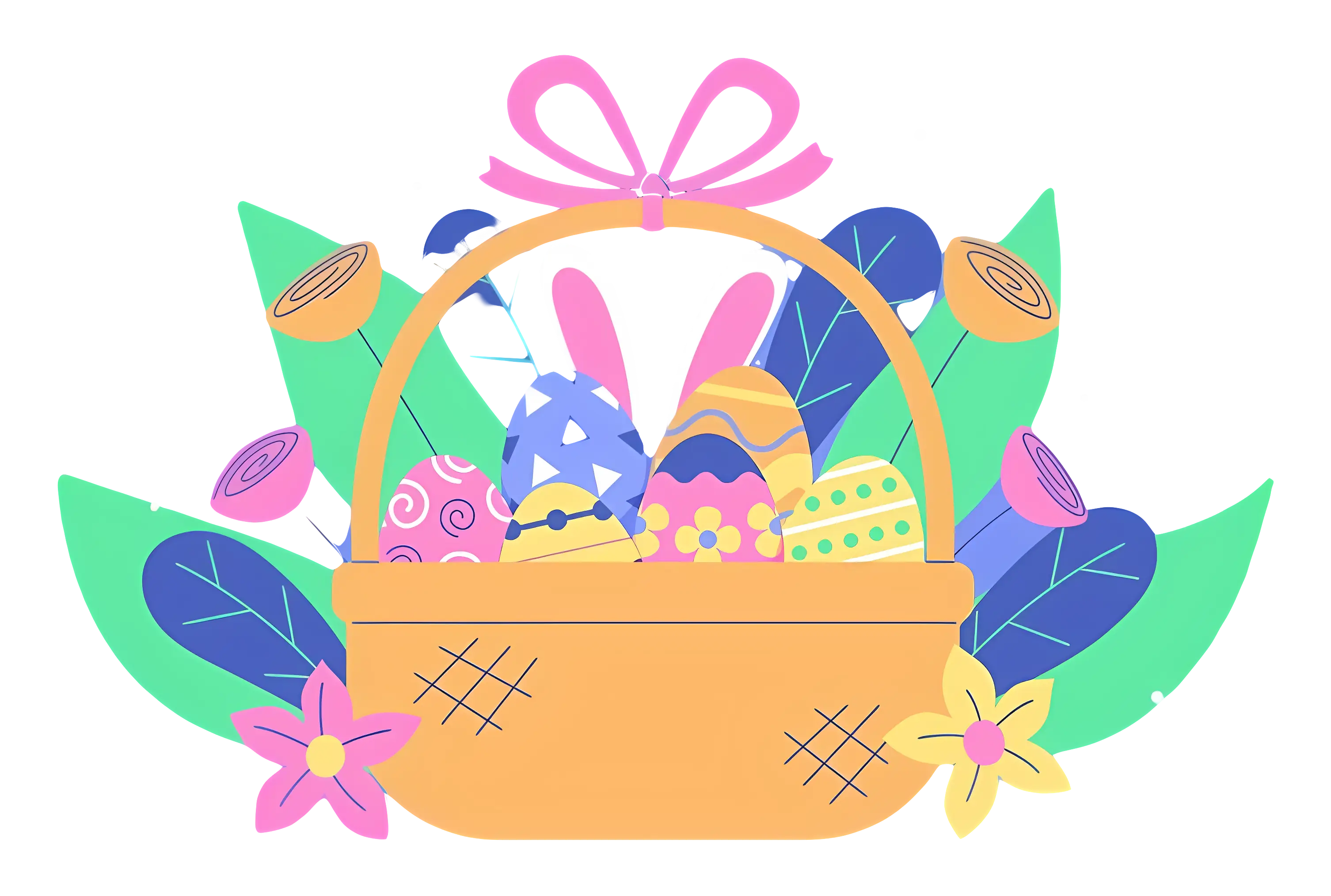 Colorful Easter Basket