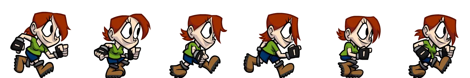 Animated Running Character Sequence