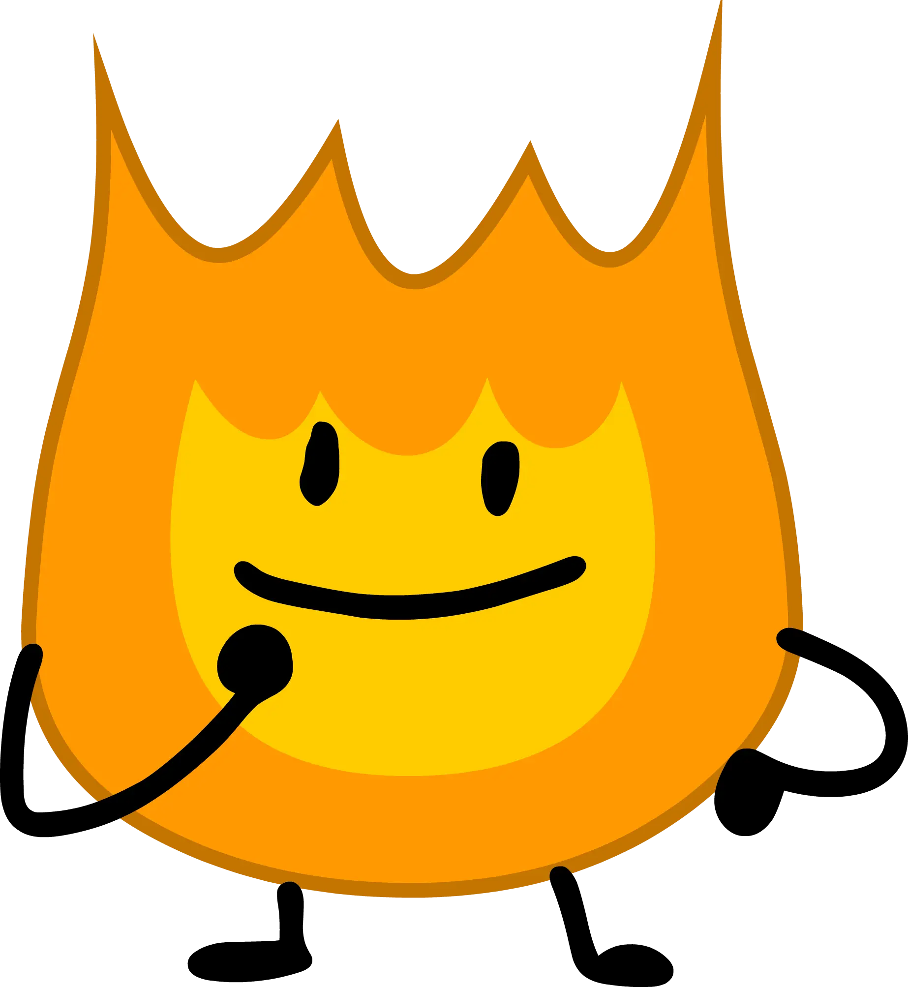 Cartoon Fire with Face