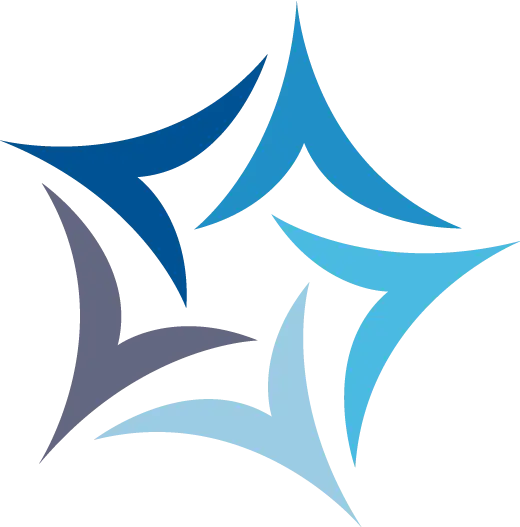 Blue abstract logo design