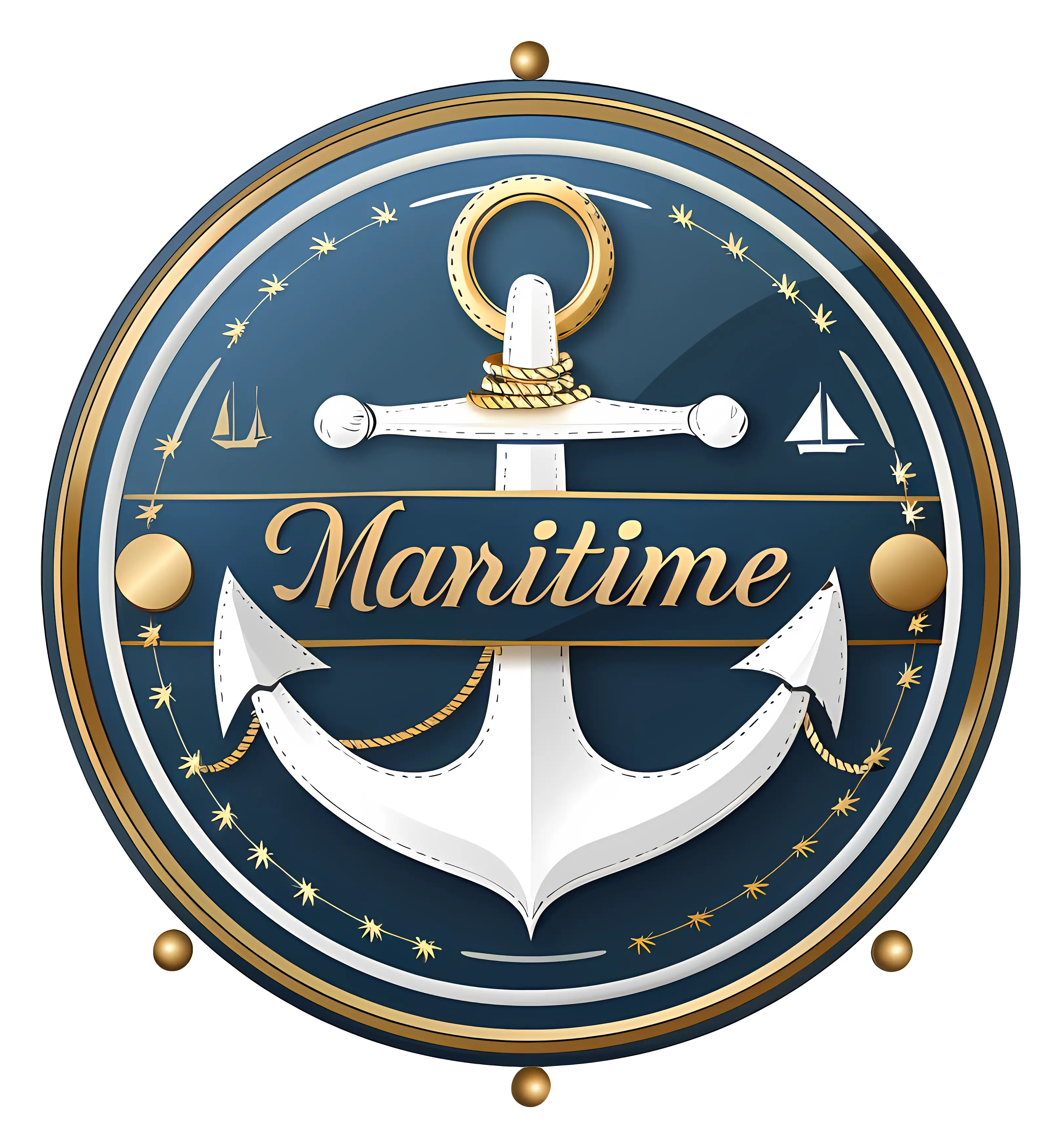 Nautical Anchor Maritime Emblem