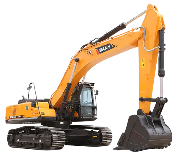 Powerful Yellow Excavator