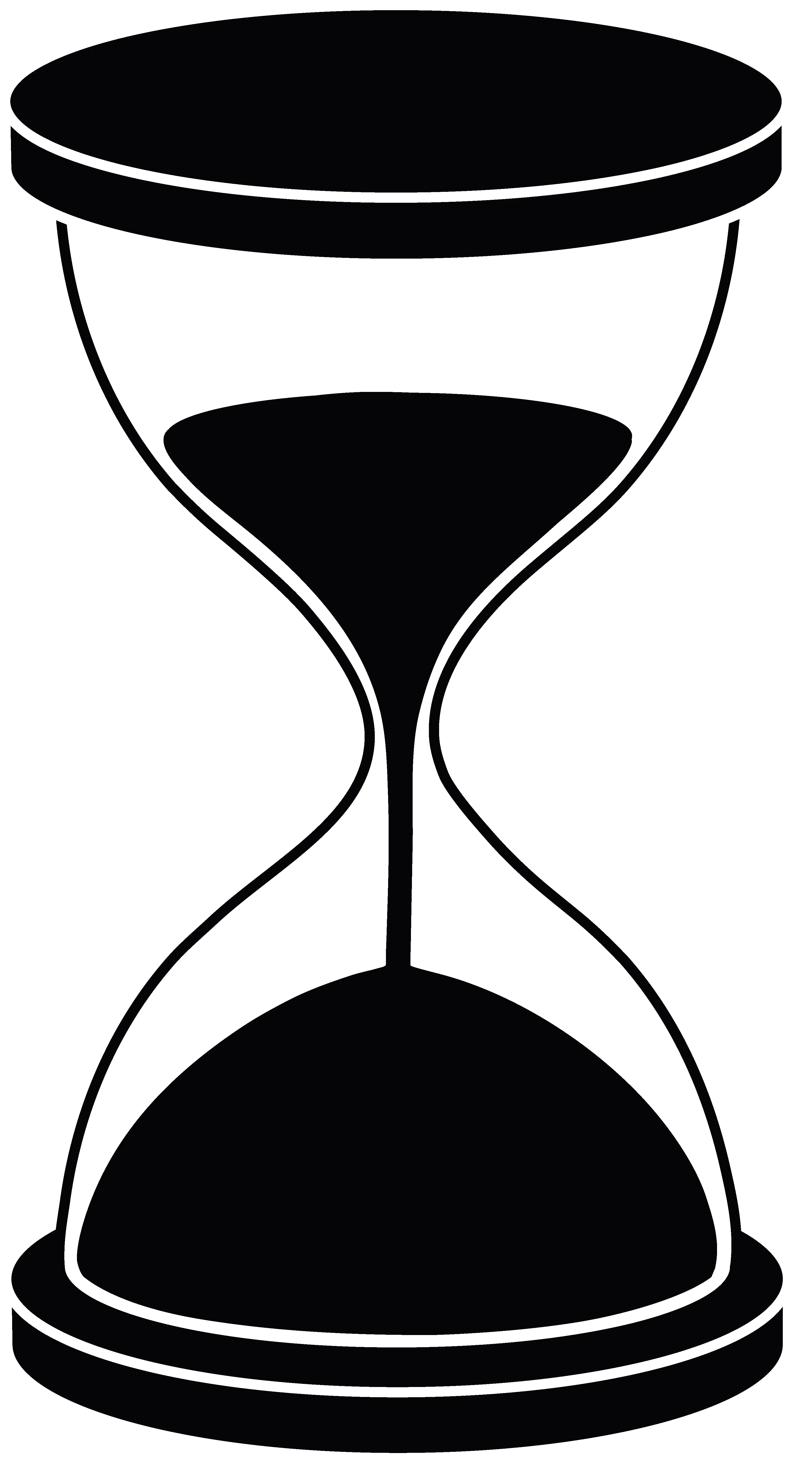 Classic Black Hourglass Timer