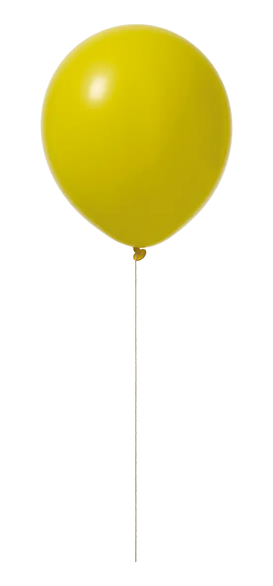 Bright Yellow Balloon for Party Decor