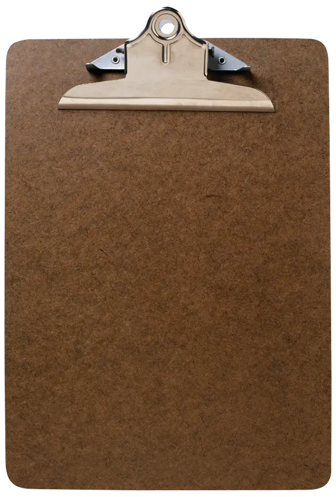Brown Wooden Clipboard