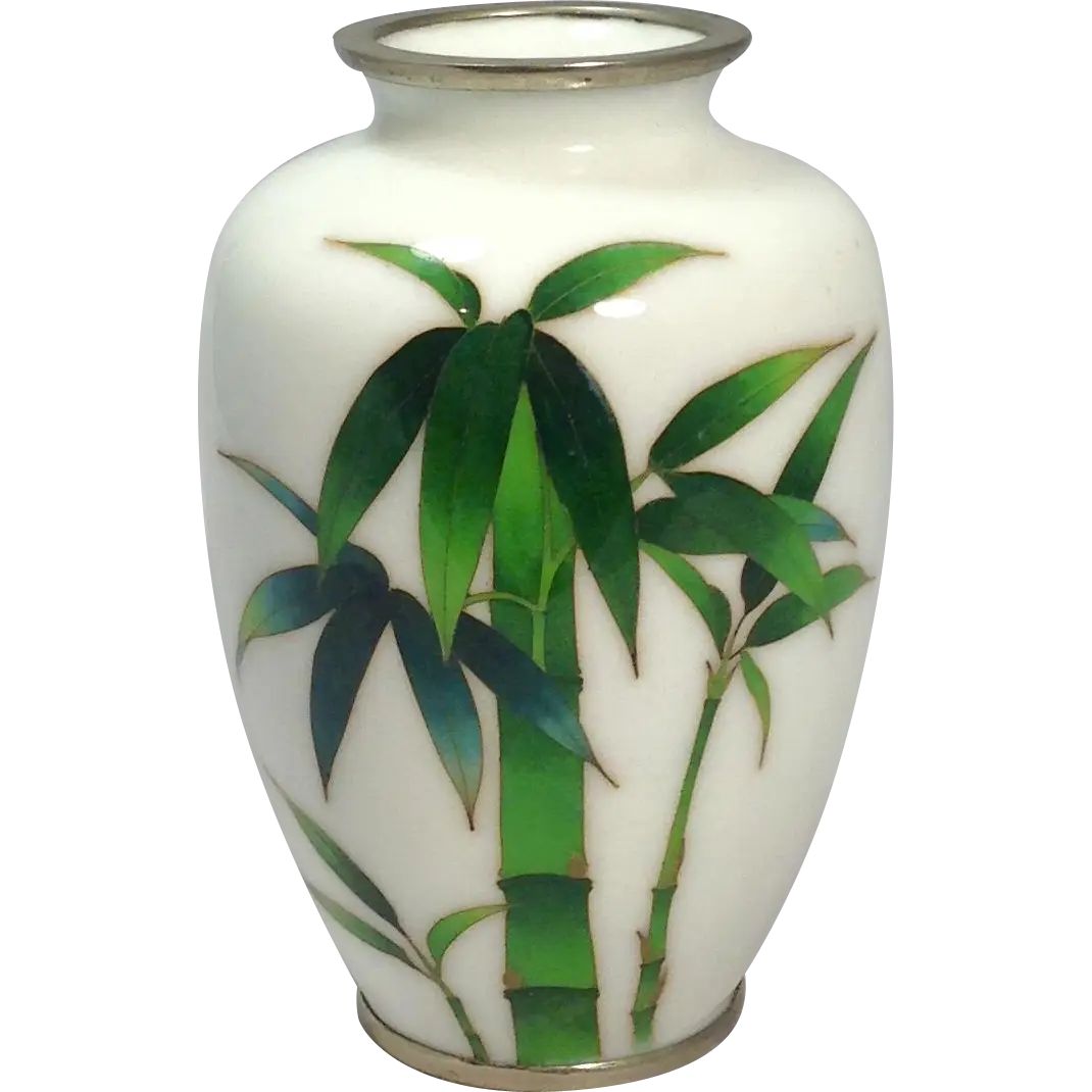 Decorative Vase with Bamboo Design