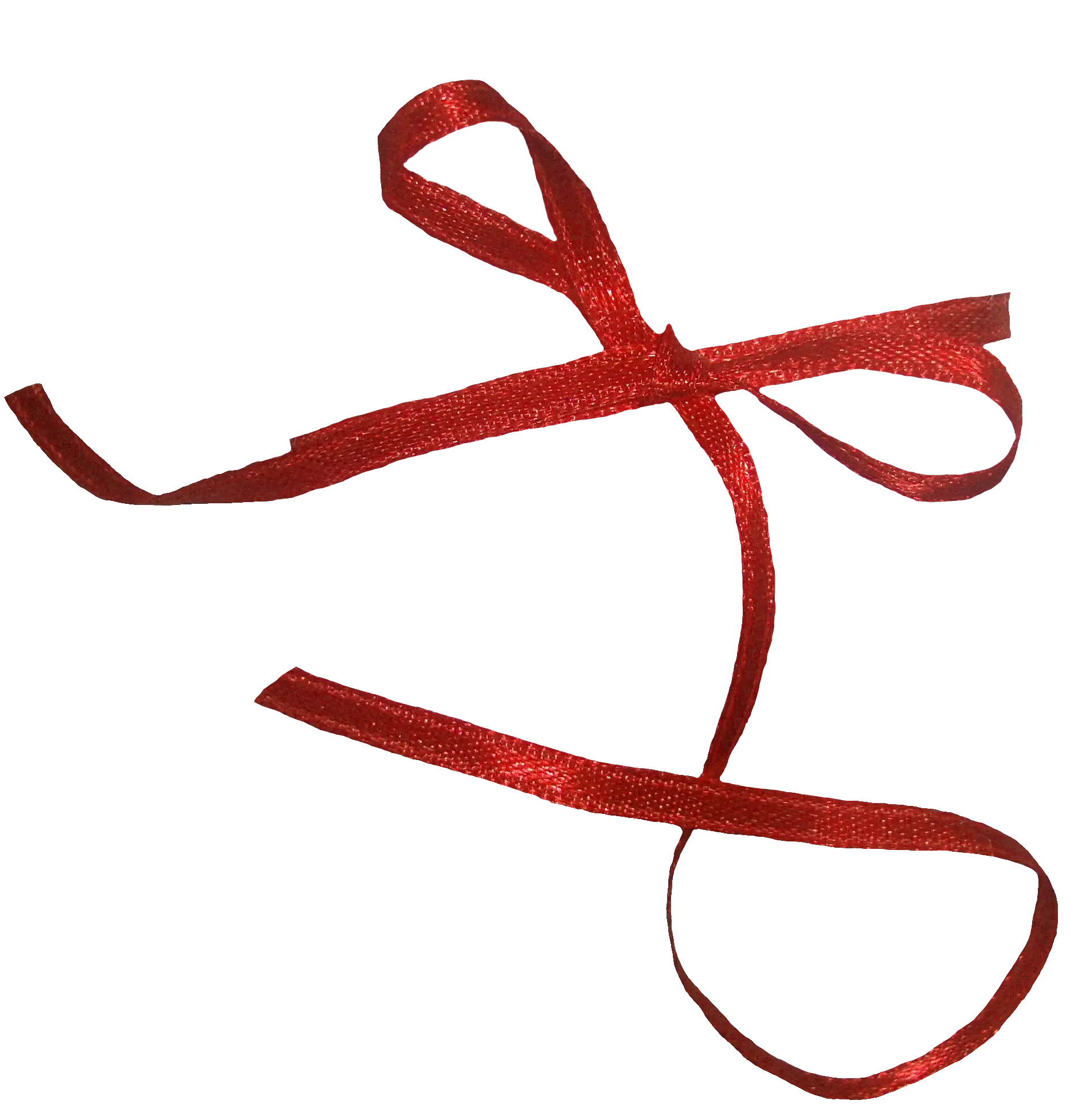 Elegant Red Ribbon Bow