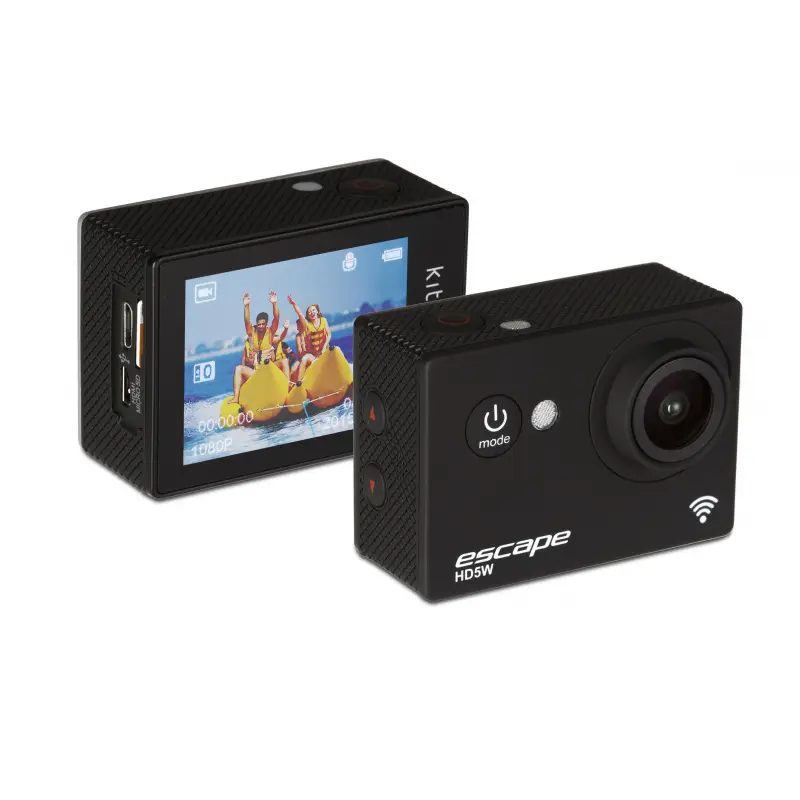 Compact Black Action Camera