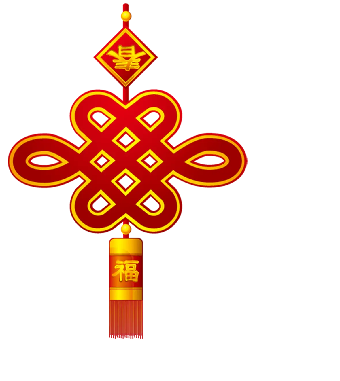 Red Chinese Knot Decoration