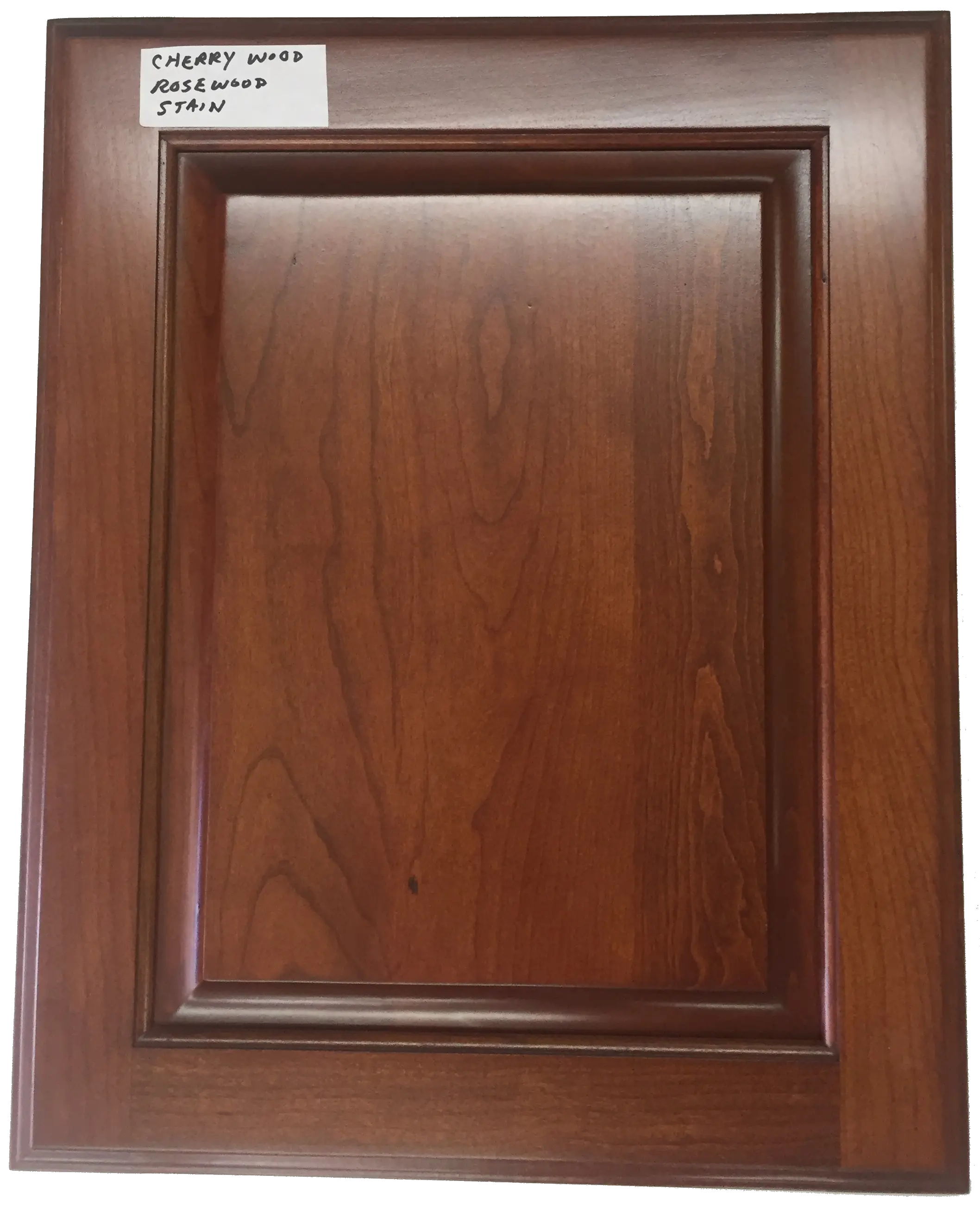 Cherry Wood Panel with Rosewood Stain