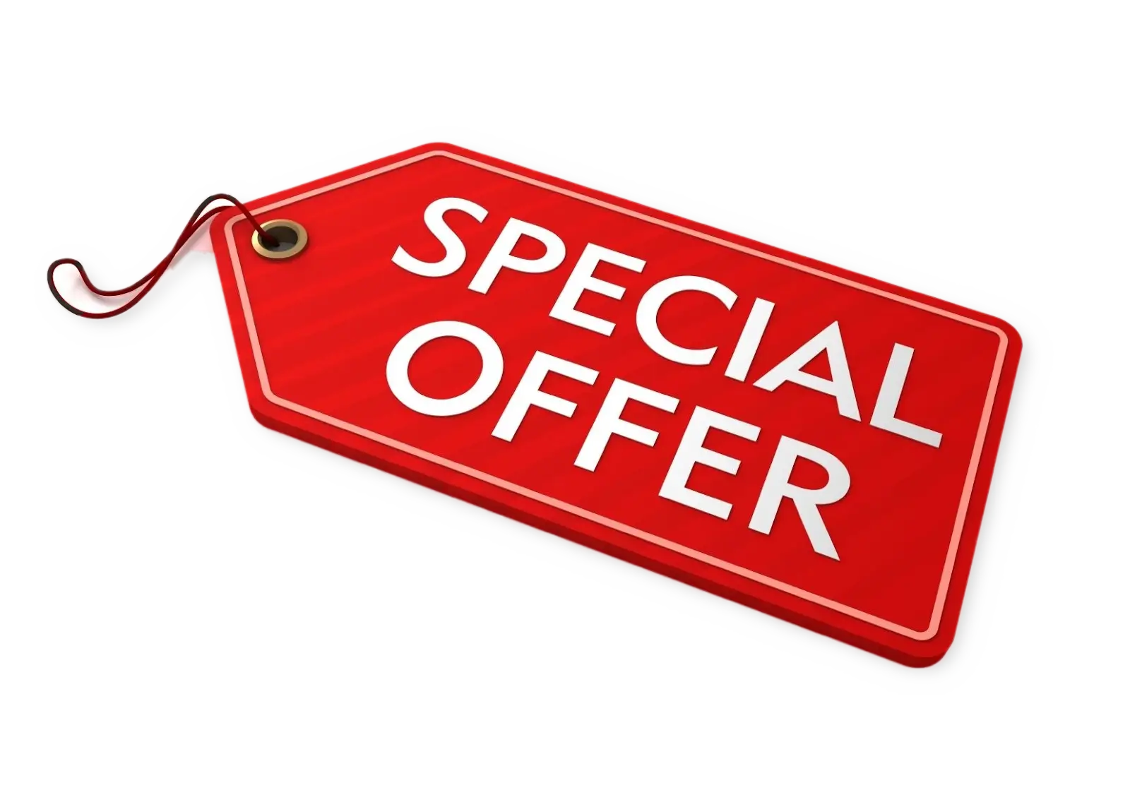Red Special Offer Tag for Marketing