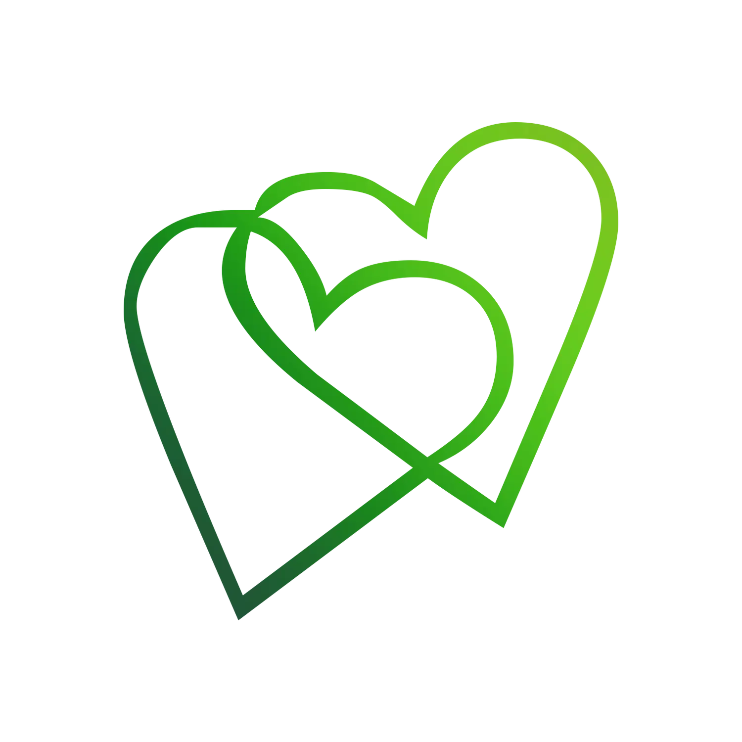 Green Heart Icon Design