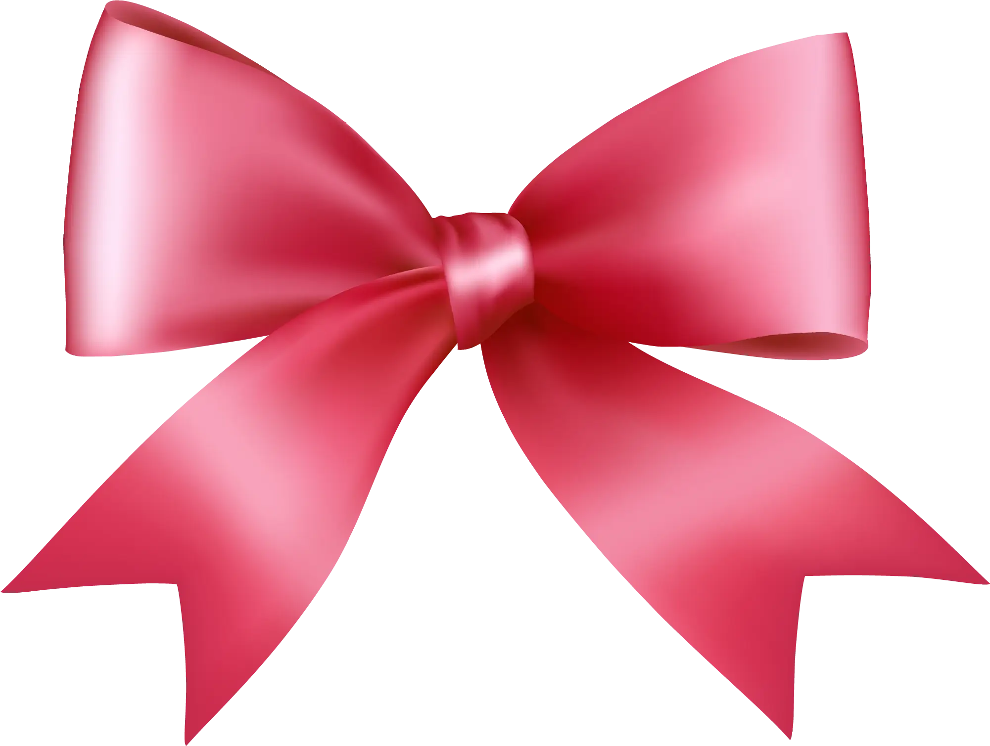 Beautiful Pink Ribbon Bow Decoration