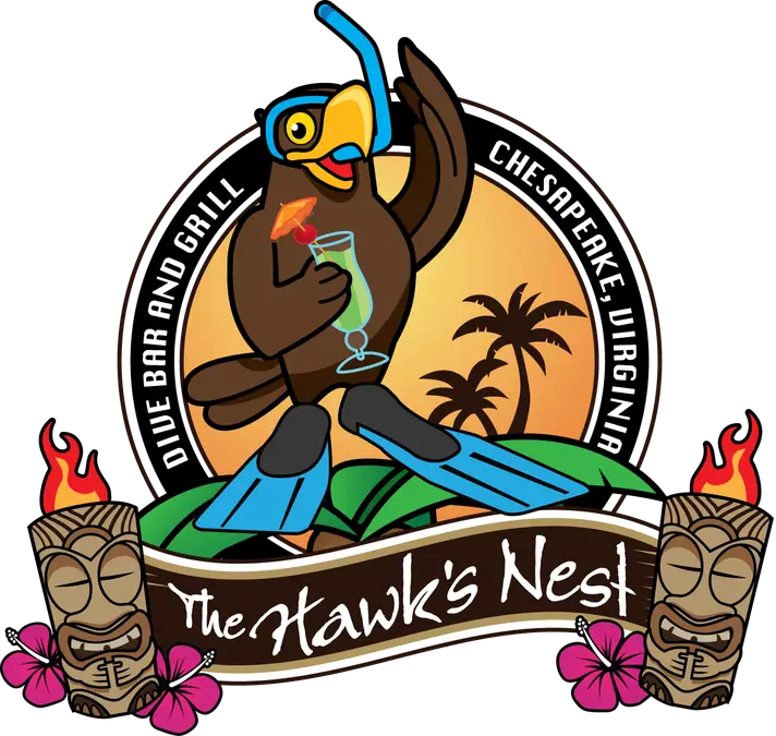 The Hawk&#039;s Nest Dive Bar and Grill Logo