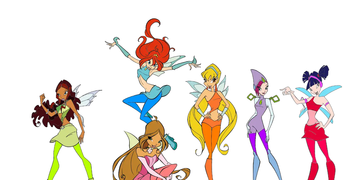 Winx Club Characters in Action Pose