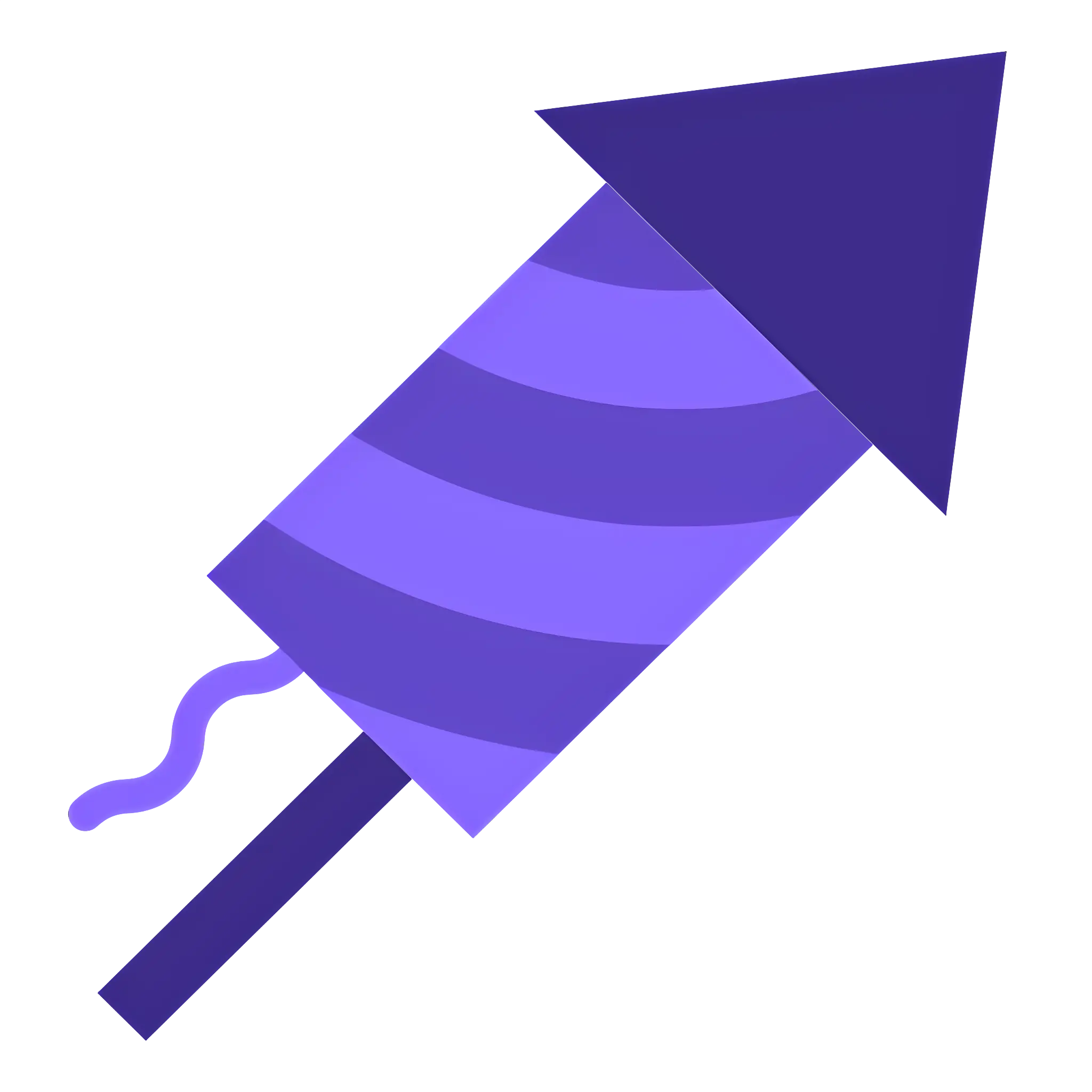Purple Rocket Firework