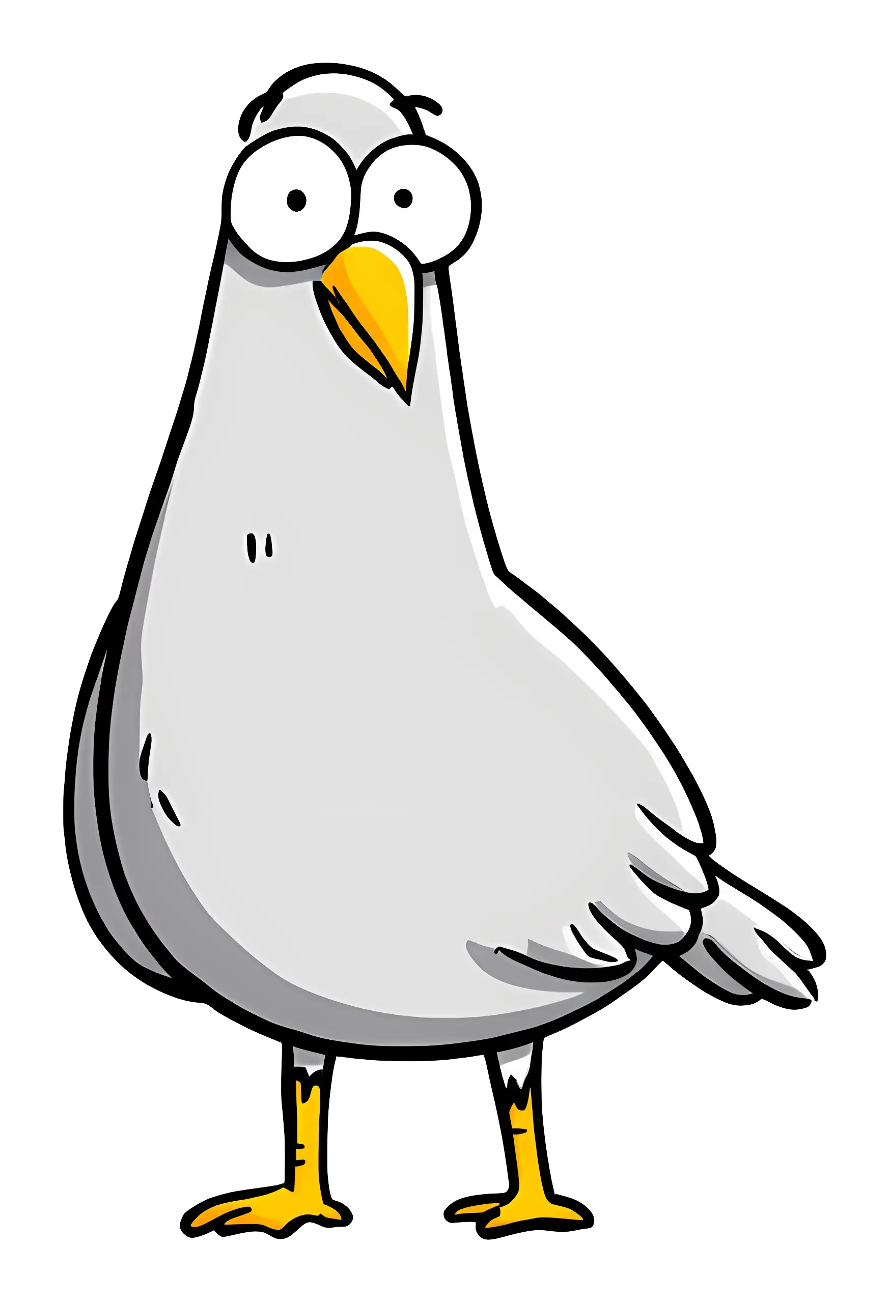 Cartoon Seagull Illustration