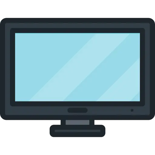 Flat Screen Monitor Illustration