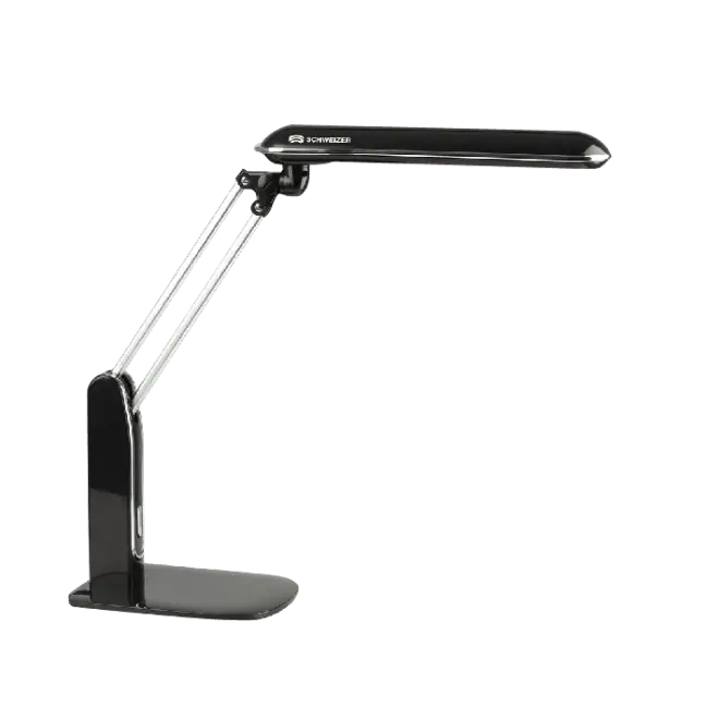Modern adjustable table lamp in black color
