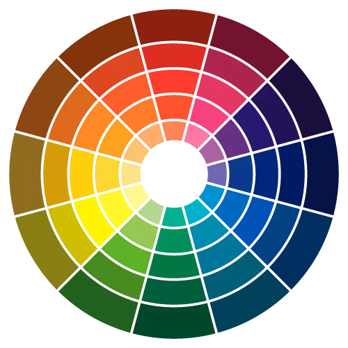 Colorful Design Wheel Palette