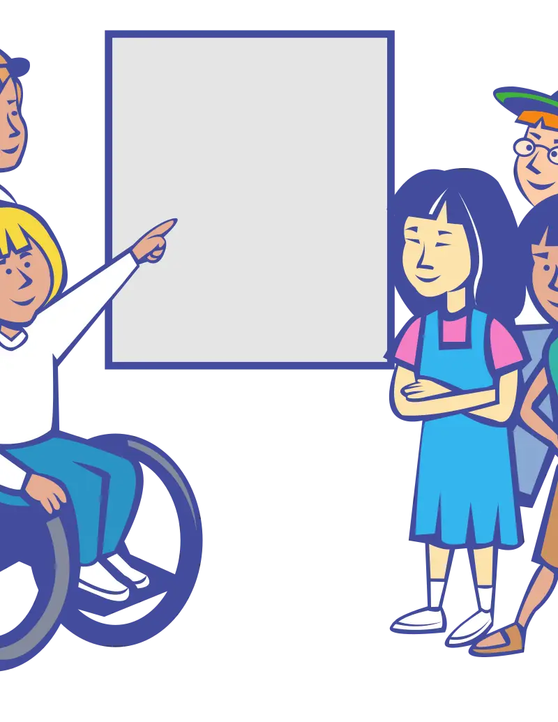 Illustration of Diverse Children in an Inclusive Learning Environment