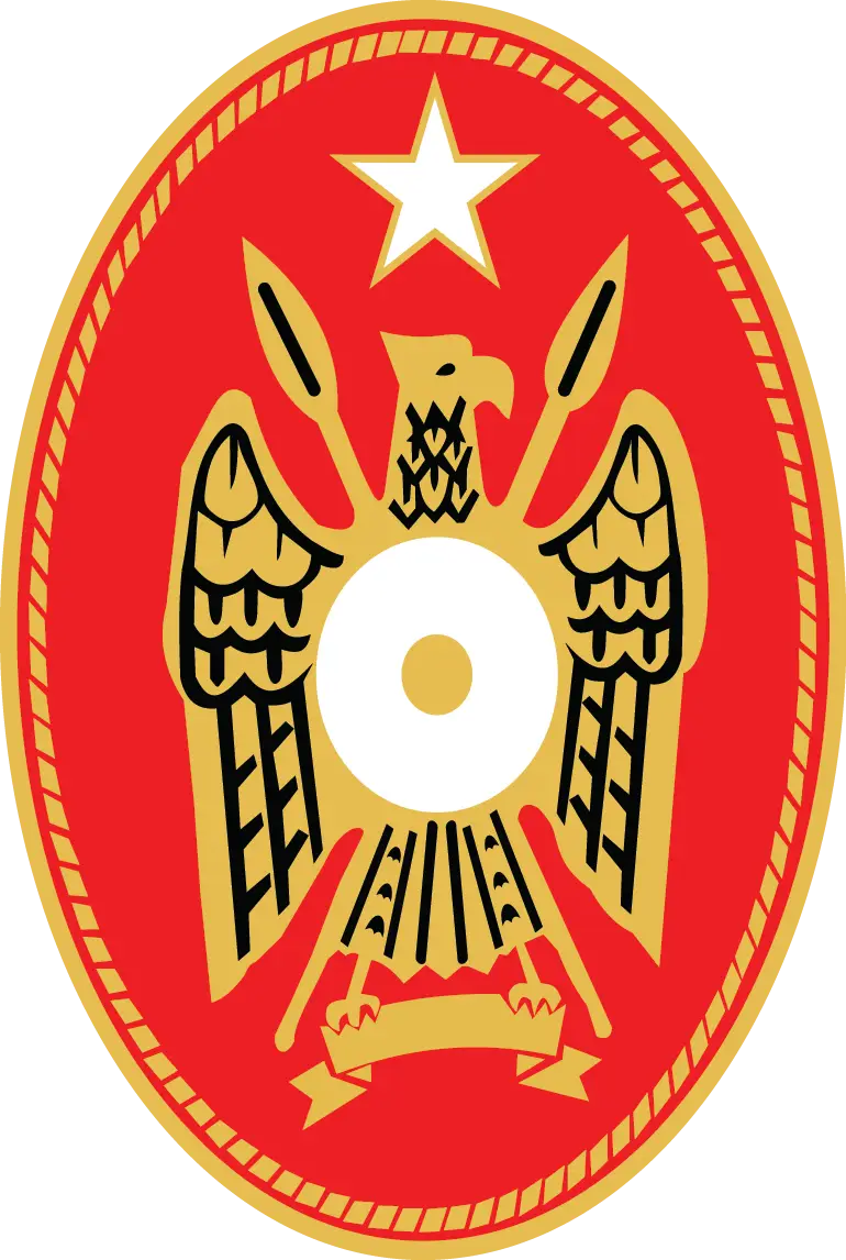 Red and Gold Eagle Emblem